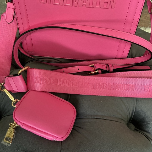 NWOT Steve Madden Bevelyn Pink Purse - Picture 6 of 8